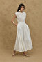Ribbed Skirt Ecru - 6