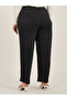 Plus Size Mid Rise Tapered Fit Trousers - 4