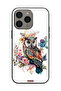 غطاء حماية لجهاز Apple iPhone 15 Pro Max بتصميم بومة فنية تجريدية - 2