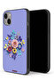 غطاء حماية لجهاز Apple iPhone 13 mini برسومات زهور فنية
