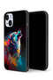 جراب حماية لجهاز Apple iPhone 14 Plus بتصميم ذئب ملون