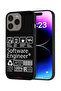غطاء حماية لجهاز Apple iPhone 15 Pro - ملصق مهندس برمجيات