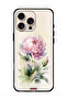 غطاء حماية لجهاز Apple iPhone 16 Pro Max بتصميم فني بألوان مائية وردية