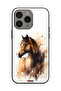 غطاء حماية لجهاز Apple iPhone 15 Pro Max بتصميم حصان تجريدي - 2