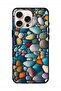 غطاء حماية لجهاز Apple iPhone 16 Pro Max بنمط تجريدي من الأحجار
