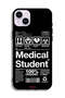 جراب حماية لجهاز Apple iPhone 14 - ملصق طالب الطب - 2
