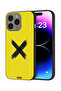 غطاء حماية لجهاز Apple iPhone 15 Pro Max بنمط X