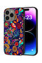 غطاء حماية لجهاز Apple iPhone 15 Pro Max بنقشة طيور وزهور