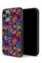 جراب حماية لجهاز Apple iPhone 14 Pro Max بنمط أوراق طيور ملونة وزهور