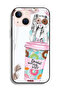 غطاء حماية لجهاز Apple iPhone 13 mini بتصميم Donut Worry Girl - 2