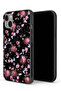 جراب حماية لجهاز Apple iPhone 13 mini برسومات قلوب وزهور صغيرة