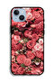 غطاء حماية لجهاز Apple iPhone 14 Plus بلون الخوخ والورود - 2