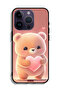 جراب حماية لجهاز Apple iPhone 14 Pro بتصميم باندا صغير لطيف يحمل قلبًا - 2