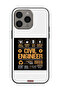 غطاء حماية لجهاز Apple iPhone 15 Pro Max - ملصق مهندس مدني - 2