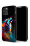 جراب حماية لجهاز Apple iPhone 13 Pro بتصميم ذئب ملون