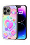 غطاء حماية لجهاز Apple iPhone 15 Pro بتصميم قلوب البوب