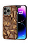 غطاء حماية لجهاز Apple iPhone 15 Pro Max من قطع خشبية فنية