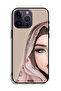 جراب حماية لجهاز Apple iPhone 14 Pro Max بتصميم فتاة نصف الوجه - 2
