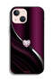 غطاء حماية لجهاز Apple iPhone 13 mini بتصميم قلب ماسي - 2