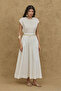 Ribbed Skirt Ecru