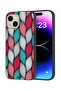 Apple iPhone 15 Plus Protective Case Cover Feather Pattern