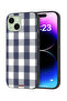 Apple iPhone 15 Plus Protective Case Cover Cloth Pattern