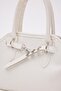 Perez Belt Detailed Crossbody Bag Cream - 6