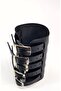 Real Leather 5 Arched 12.5 cm Wide Newarke Ottoman Bracelet - 6