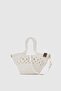 Ortega Handmade Mini Straw Crossbody Bag Cream - 9