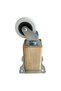 Kale Wooden Wheel Leg Furniture Table Cabinet Wheel Leg (Without Brake)(15cm)(Walnut Tree)(4 Pcs) - 3