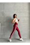 High Waist Tummy Control Leggings with Side Stripe Missty2662 - 3