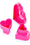 Double-Sided Heart Cookie Cutters – 6 Sizes, Delicia, Assorted, 20 x 13 x 4.5 cm