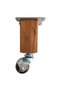 Kale Wooden Ball Wheel Leg Furniture Table Cabinet Wheel Leg (Without Brake)(12cm)(Beech Tree)(4 Pcs) - 2