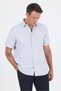 Men's Black Hard Collar Short Sleeve Pocket Comfort Fit Cls Shirt 1004250259 - 3