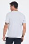 Men's Gray Short Sleeve Plain Suprem Crew Neck Slim Fit T-Shirt 1011250190 - 5