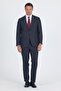 Men's Dark Anthracite Mono Collar Cotton 4 Drop Comfort Fit Suit 10012501 - 2