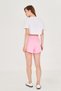 Women's Pink Modal Fabric Summer Shorts with Pockets, Elastic Waist and Laces, Flexible Lycra, Casual Casual Model - 7