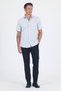 Men's Black Hard Collar Short Sleeve Pocket Comfort Fit Cls Shirt 1004250259 - 2