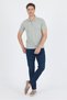 Short Sleeve Plain Suprem Polo Collar Pocketless Cotton Casual Slim Fit T-Shirt 1011250162 - 2