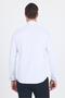 Men's White Ata Collar Textured Ceremony Cotton Slim Fit Shirt 1004250215 - 4