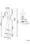 Victoria Free Standing Tub Faucet with Handheld Shower Head, Brass Body Modern Bathroom Faucet - 3