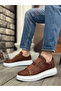 BOA BA0307 - Tan-White Men's Shoes with Thick High Sole and Double Band - 2