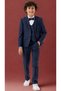 Boys' Tuxedo Suit – 5-Piece Set with Jacket, Trousers, Vest, Bow Tie, and Shirt - 5