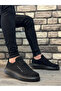 BA0307 BOA Thick Suede High Sole Double Tape Black Men's Shoes - 3