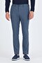 Men's Navy Blue Textured Side Pocket Slim Fit Jogger Pants 1003250161