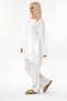 Muslin Tunic 100% Cotton Pocket Detail Loose Muslin Dress Hijab White - 4