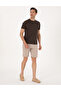 Beige Slim Fit Woven Shorts 50308132-Vr011 - 3