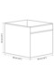 Square Storage Box 33X38X33 cm Organizer Box Plain Red Polyester Organizer - 3