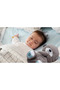 Interactive Plush Teddy Bear with Light and Music Effects, Breathing Function, Gray - 6