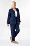 Single Pocket 100% Cotton Muslin Shirt Navy Blue - 5